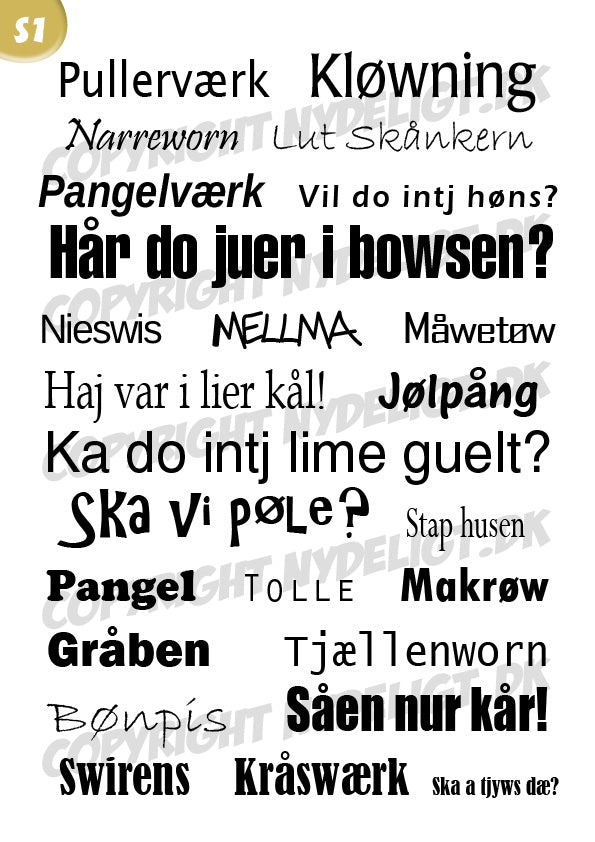 Vendelbomål Plakater sort/hvid