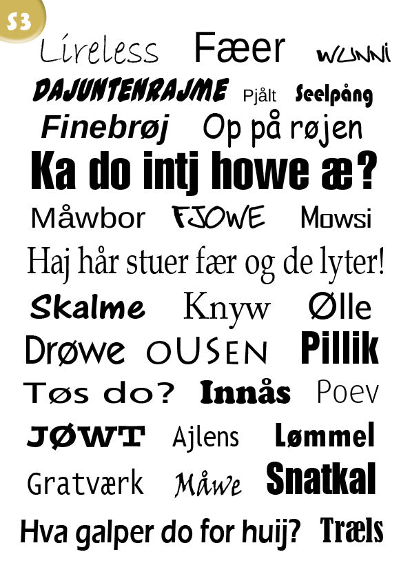 Vendelbomål Plakat S3