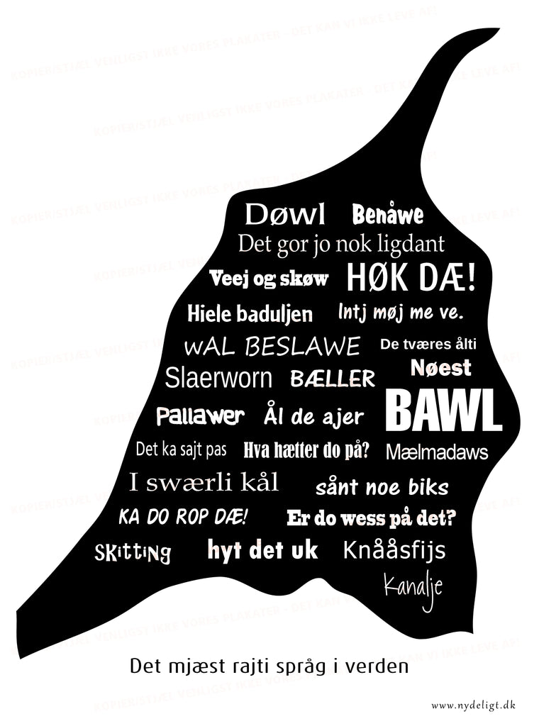 Vendsyssel Plakater sort/hvid
