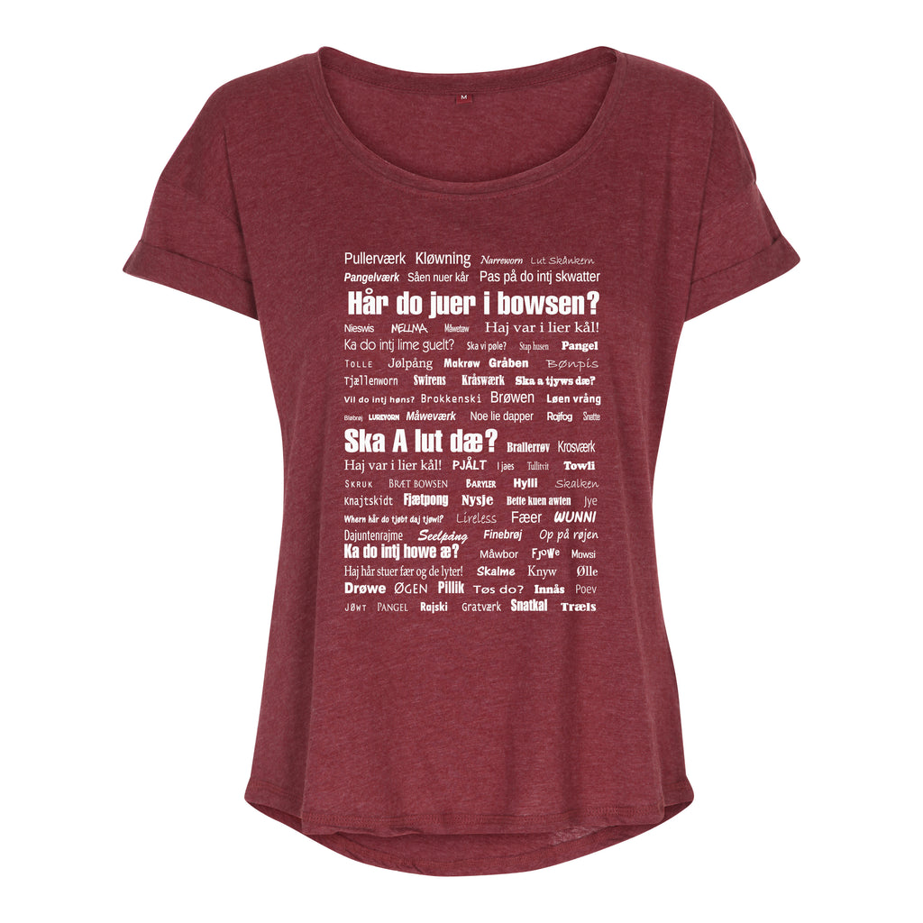 Vendelbomål t-shirt L1 Rød meleret