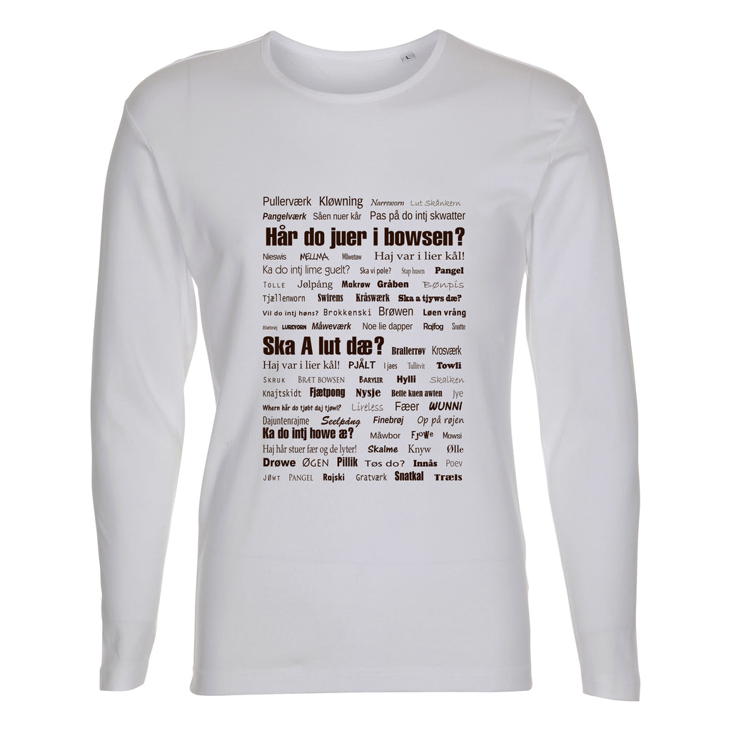 Vendelbomål t-shirt LS1 Hvid