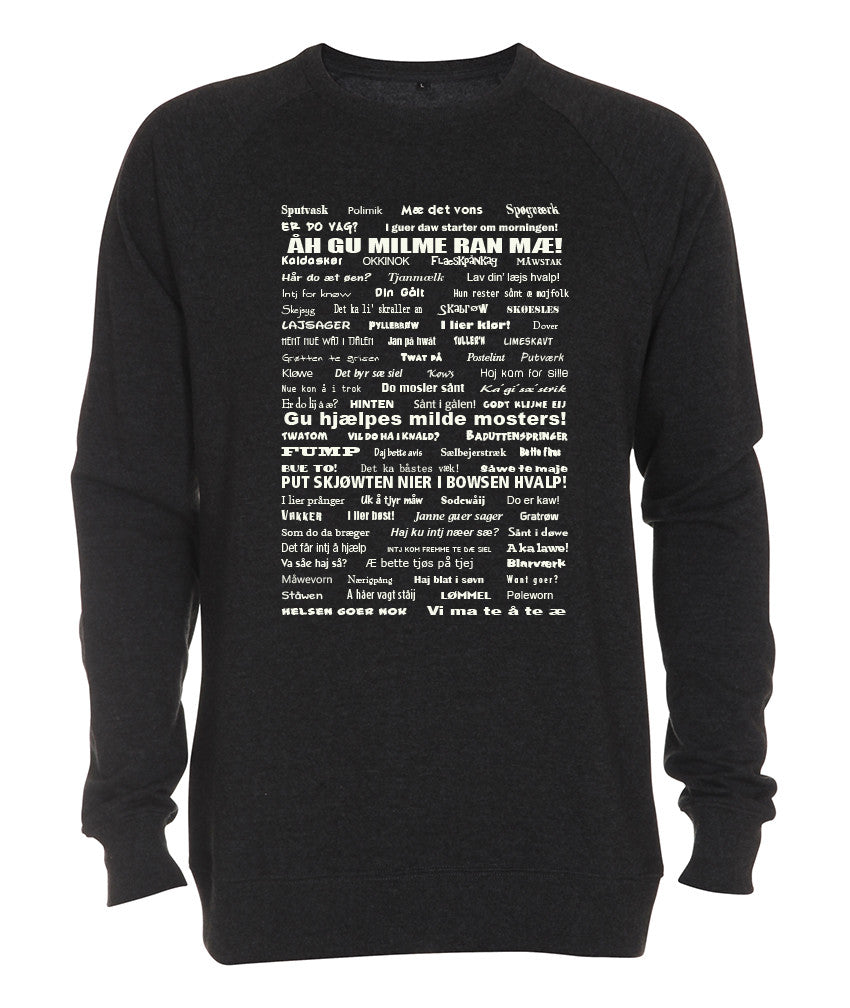 Vendelbomål sweatshirt 2 Sort meleret