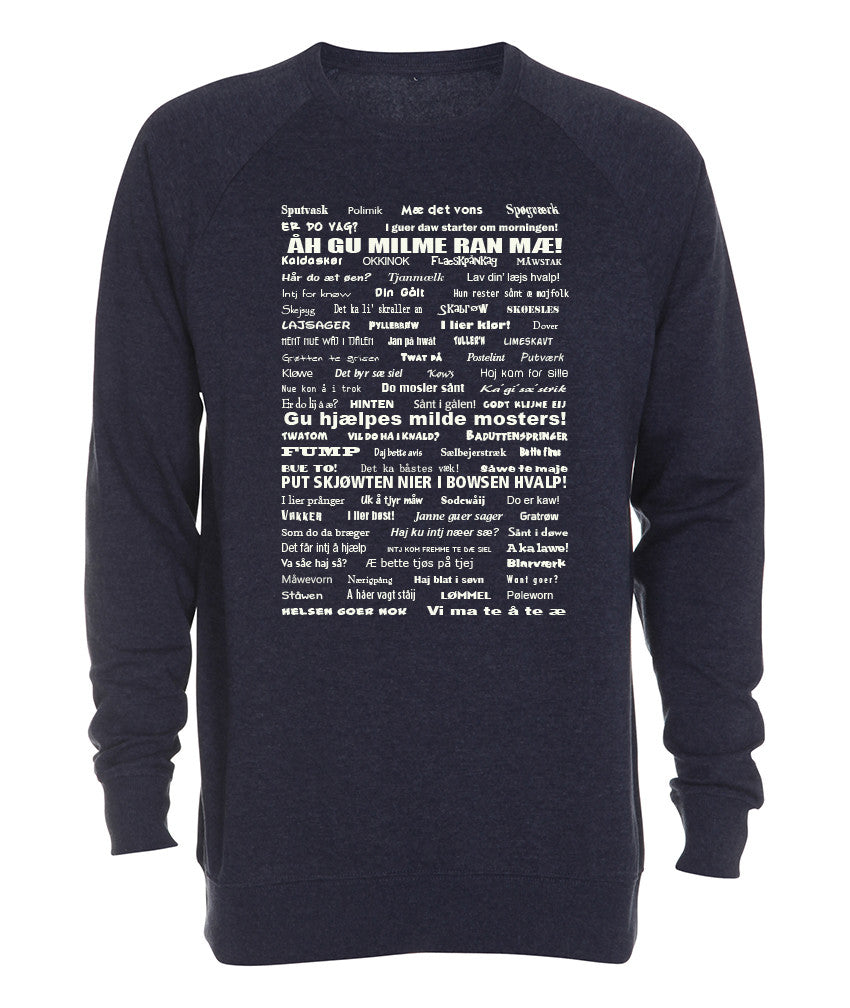Vendelbomål sweatshirt 2 Blå meleret