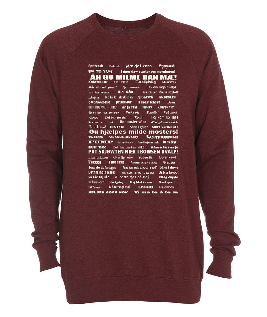 Vendelbomål sweatshirt 2 Rød meleret