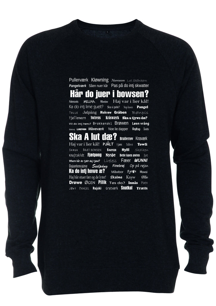 Vendelbomål sweatshirt 1 Sort meleret