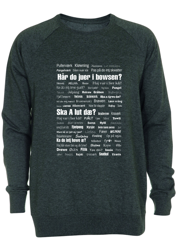 Vendelbomål sweatshirt 1 Grøn meleret