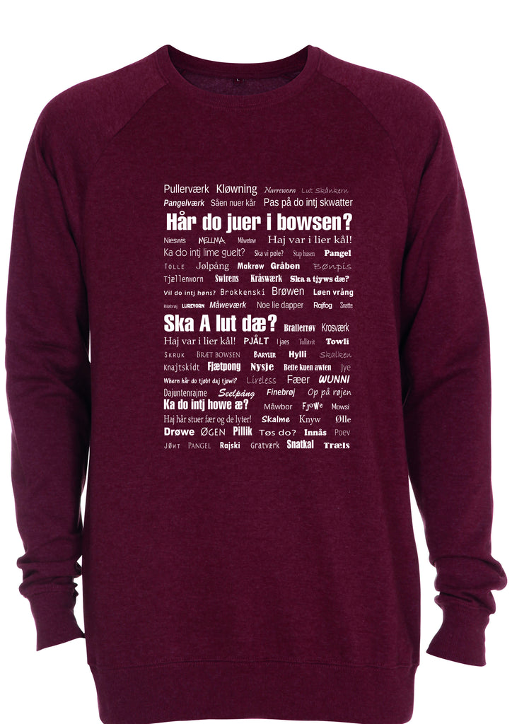 Vendelbomål sweatshirt 1 Rød meleret