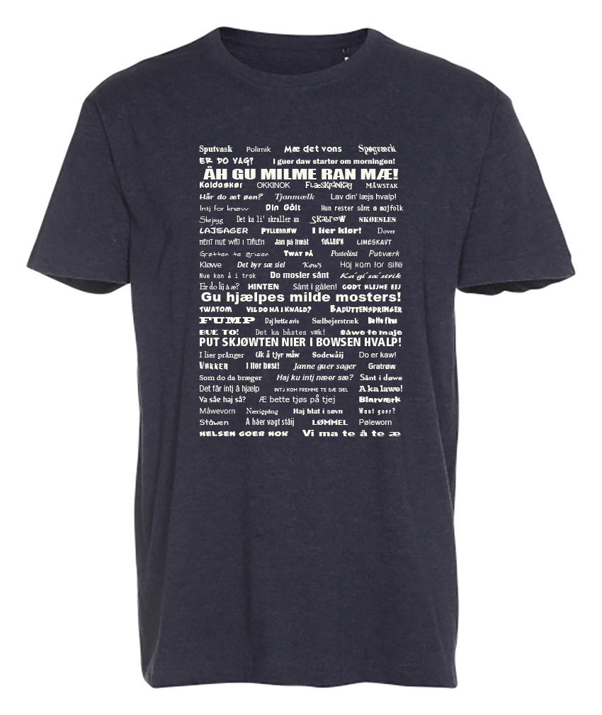 Vendelbomål t-shirt 2 Blå meleret