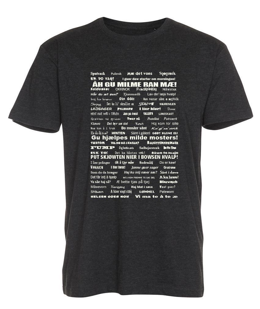 Vendelbomål t-shirt 2 Sort meleret