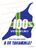 100% Vendelbo Plakat A er taknæmle! Fås i 12 farver!