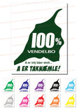 100% Vendelbo Plakat A er taknæmle! Fås i 12 farver!