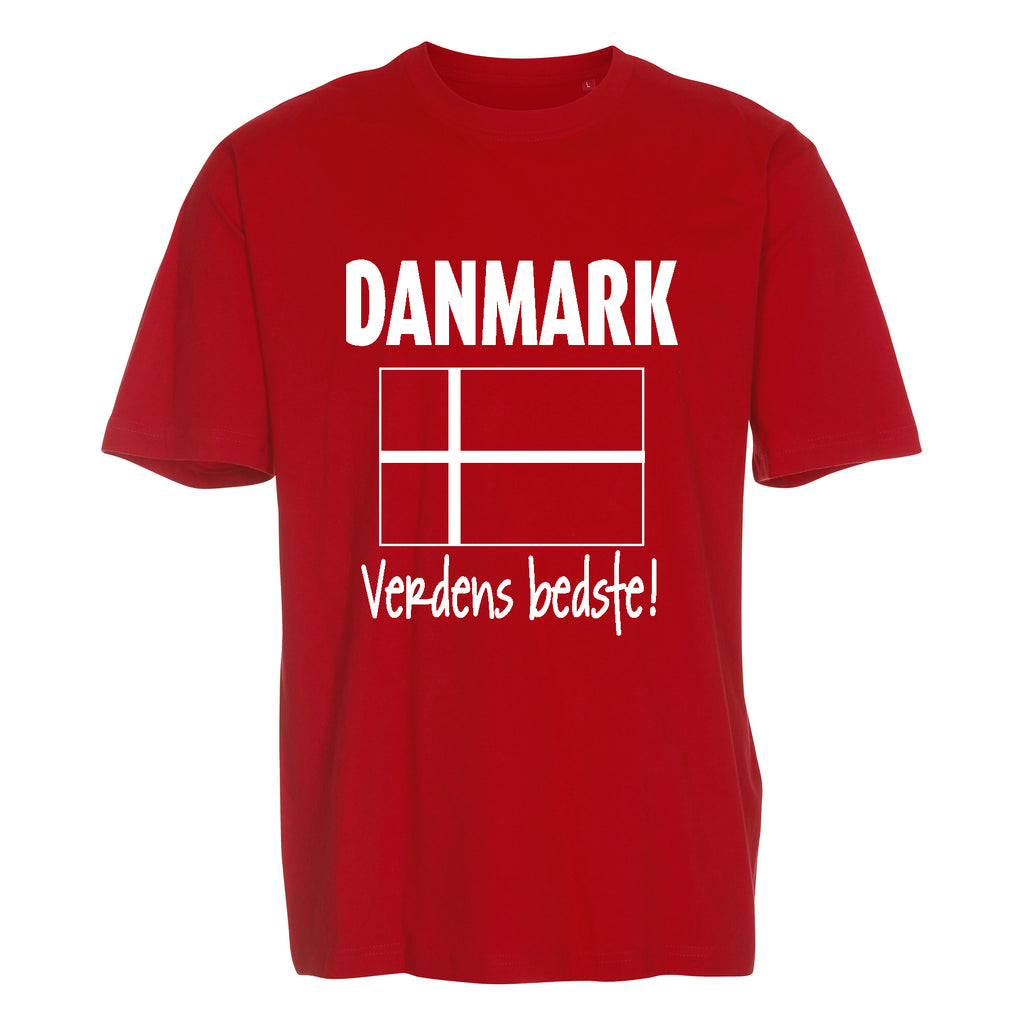 DANMARK - verdens bedste! T-shirt til ham eller hende