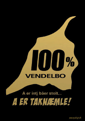 100% Vendelbo etiket Guld