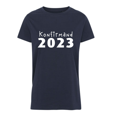 Konfirmand 2023 t-shirt 1 til piger i mange farver