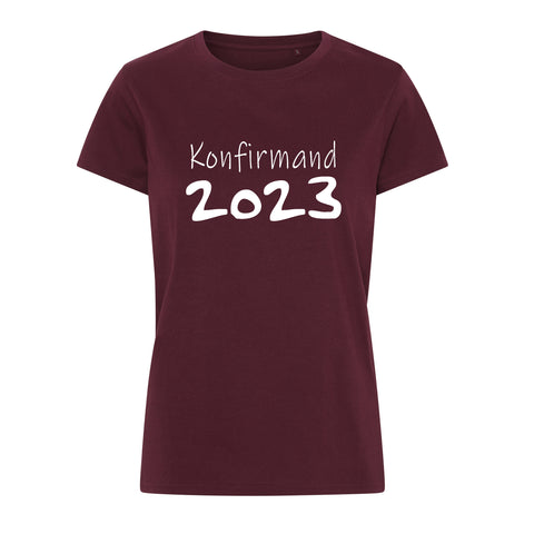 Konfirmand 2023 t-shirt 2 til piger i mange farver