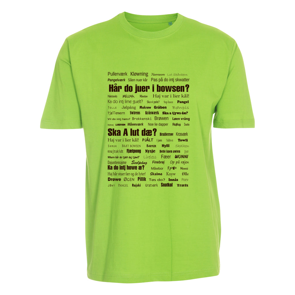 Vendelbomål t-shirt 1 til børn Lime