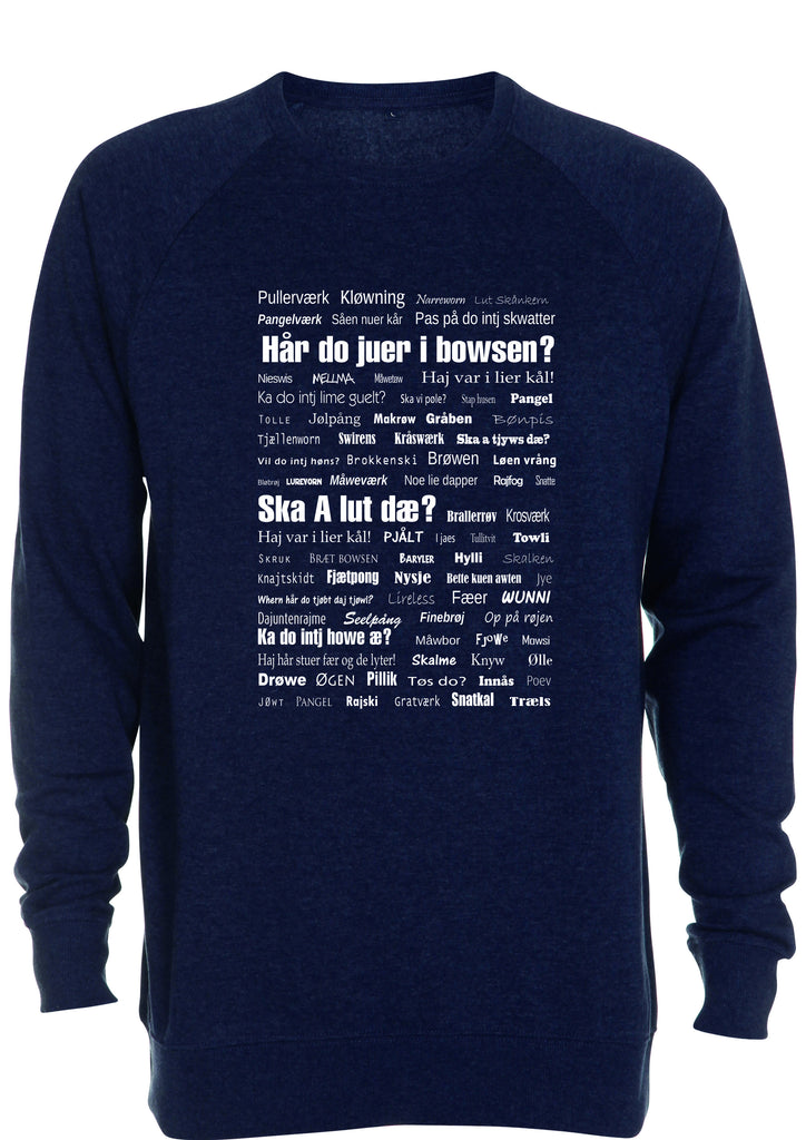 Vendelbomål sweatshirt 1 Blå meleret